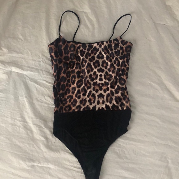 Nasty Gal Cheetah Print Bodysuit XS/SMALL - Picture 1 of 1